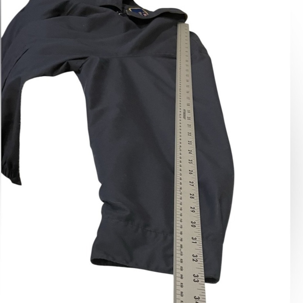 T. Harris London Jacket XL Mens Black Full Zip‎ Lightweight Collared Coat - Picture 7 of 8